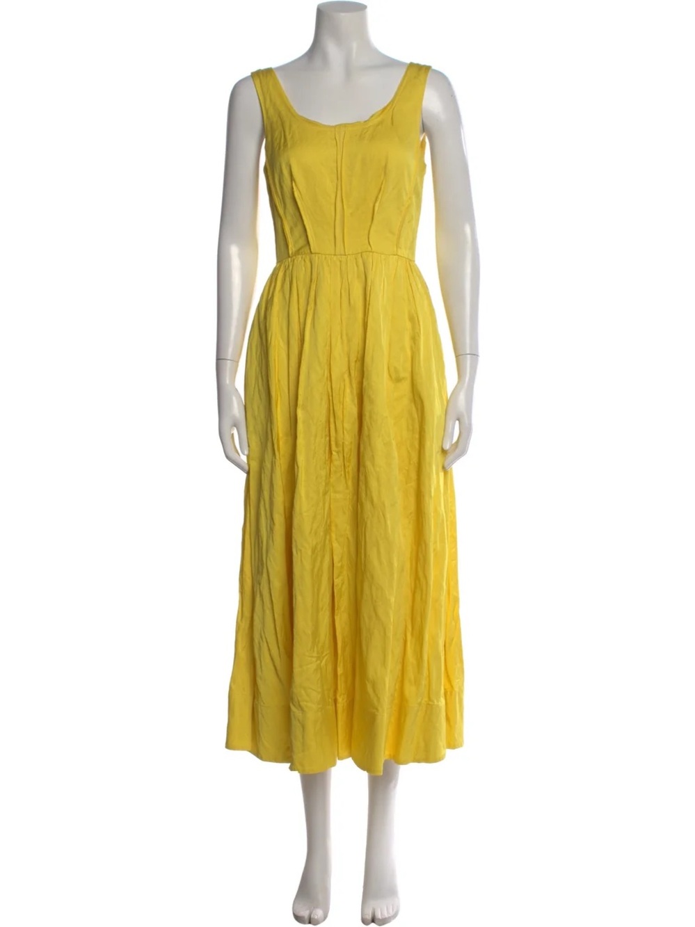 Jason Wu Collection Yellow Midi Dress